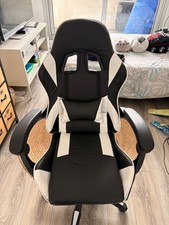 Fauteuil gamer noir et blanc