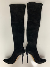 Cuissardes Ernest 12cm 41 Cuir Daim Noir Leather Leder