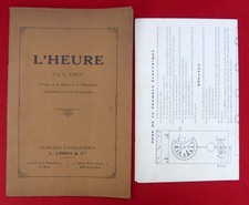 L.LEROY HORLOGER DE LA MARINE L'HEURE Brochure   + CATALOGUE Leroy & Cie