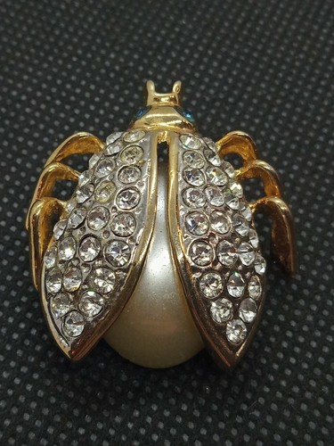 Broche vintage insecte metal - vintage,