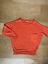 American Vintage pull fin orange cachemire soie laine Taille M TBE valeur 95 eu