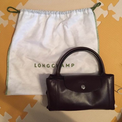 Longchamp pliage cuir - cuir, from
