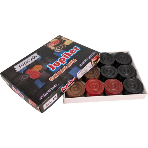 Jeu jetons carrom bois full - jetons,