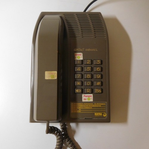 Téléphone fixe touches - téléphone, à