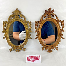 ➜2 MIROIRS BAROQUE OVALES