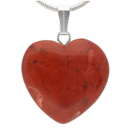 Pendentif jaspe rouge - en,