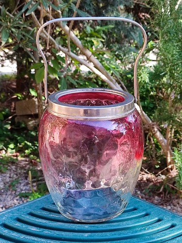 Ancien seau biscuits verre - ancien,