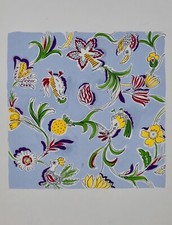 Atelier TESTEMALE - Peinture originale - Gouache - Projet de tissu 224