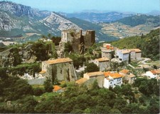 CARTE POSTALE EVENOS (83) VILLAGE ET VIEUX CHATEAU