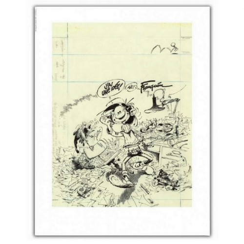 Poster affiche franquin gaston - poster,