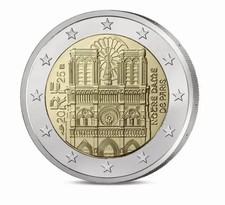 PIÈCE  2€ - NOTRE DAME DE PARIS -  FDC - 2025.