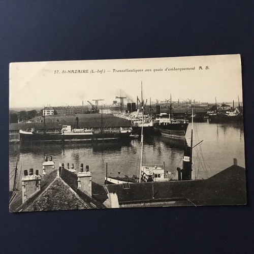 Cpa nazaire paquebots - cpa, st