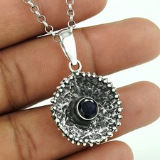 Pendentif En Iolite Naturelle