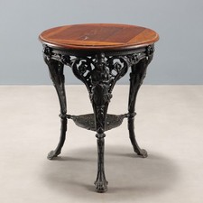Table Basse Ancienne Chêne Style Néoclassique Italie XIXe Siècle Originale