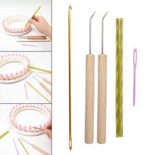 5 pièces ensemble de crochets de métier à tricoter rond ensemble de métier