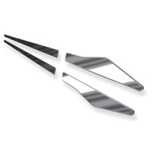 Baguettes latérales voiture en acier pour Renault Latitude 2011-2015 brillant 2