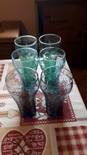 6 verres COCA COLA MAC DO BULLES  neufs , jamais utilises , lot 1457