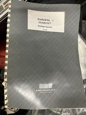 AMS NEVE AUDIOFILE  Exabyte Manual