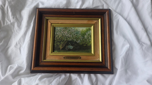Tableau vintage encadré sous - tableau, "sous