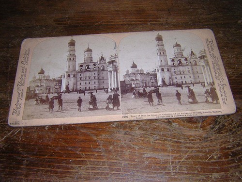 1898 stereoscopic view moscow - view,