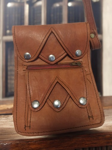 Petite sacoche cuir vintage - petite, en