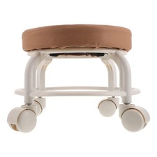  Tabouret rond à roulettes : siège bas pivotant, rotation à 360 °, pour spa,