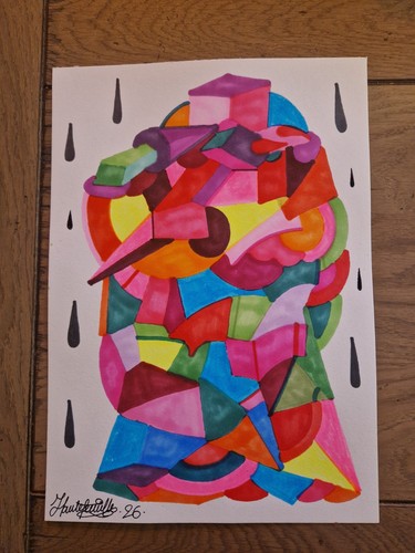 Dessin original 24x24 - original, cm