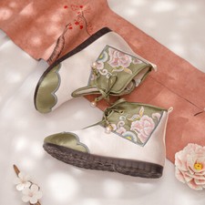 Rétro Femme Chaussures Bottes