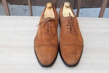 CHAUSSURE CROCKETT&JONES "BELGRAVE" DAIM 9,5 E 43,5 EXCELLENT ETAT MEN'S SHOES