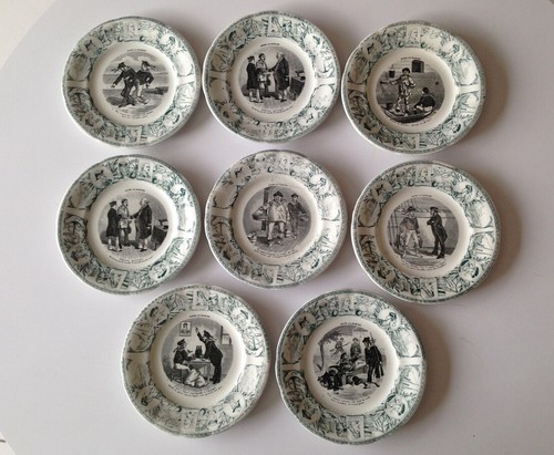 Lot assiettes parlantes - de,