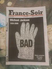 Michael Jackson  Newspapers  France Soir..death 2009