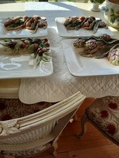 Ensemble De 4 Plats Barbotine