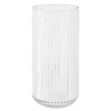 Vase transparent cylindrique - Vase décoratif en verre 11,5 x 25 cm