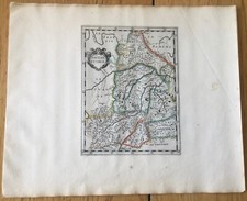 RARE CARTE "BAVIÈRE & TYROL" ALLEMAGNE ATLAS BRIET COULEURS BE 1653