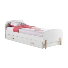 BODHI WHITE - Lit Gigogne 90x200cm avec Tiroir de Lit