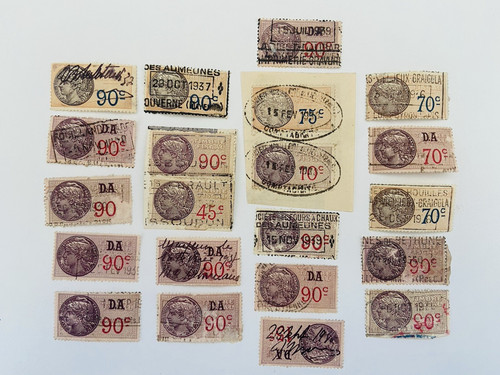Lot timbres fiscaux - lot,