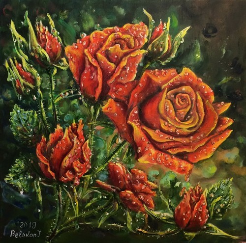Tableau huile original toile - original,
