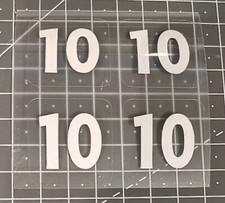 4x Patch Flocage Numéro au Choix Maillot entrainement Football porté PSG OM OL