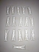  Pampilles a facettes trapèze X 16 lustre luminaire ancien