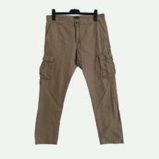 Pantalon cargo marron clair. Tex. Coton. Taille 44