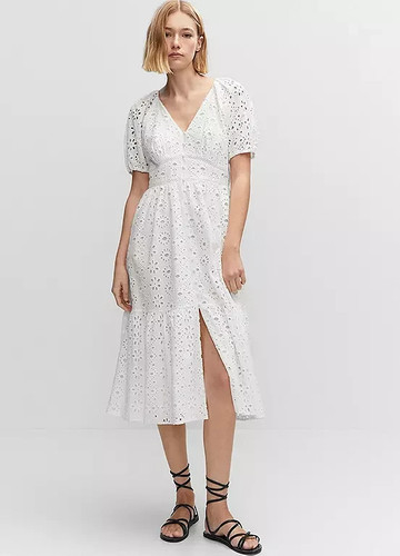 Mango robe romi broderie - romi,