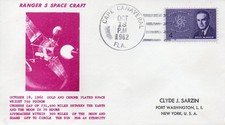 RANGER 5 Lunar probe NASA Launch date Oct 10,1962 Cape Canaveral Space cover RA