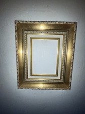 Cadre 1F. 22x16  Feuillure Doré Feuille Or  Plein Bois