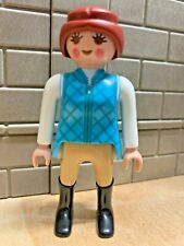 PLAYMOBIL Personnage Femme Cavalière Botte Equitation 04 CUSTOM RARE VINTAGE