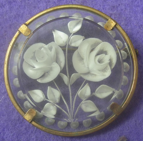 Ancienne broche lucite 2 - ancienne,