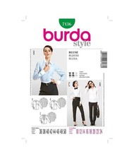 Patron Burda 7136 Chemisier, Blouse
