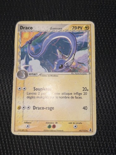 Carte pokémon draco 113 - pokémon, ex