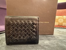 Portefeuille Homme Bottega Veneta En Cuir Et Intrecciato Crocodile