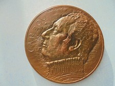 Grosse médailles de Hélène Gastalla portrait de Carzou bronze 1979