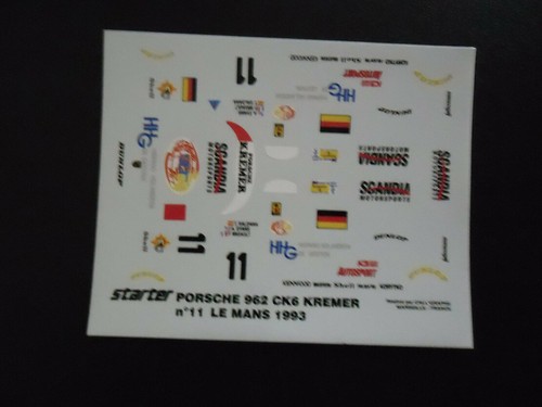 Decal porsche 962 - decal,